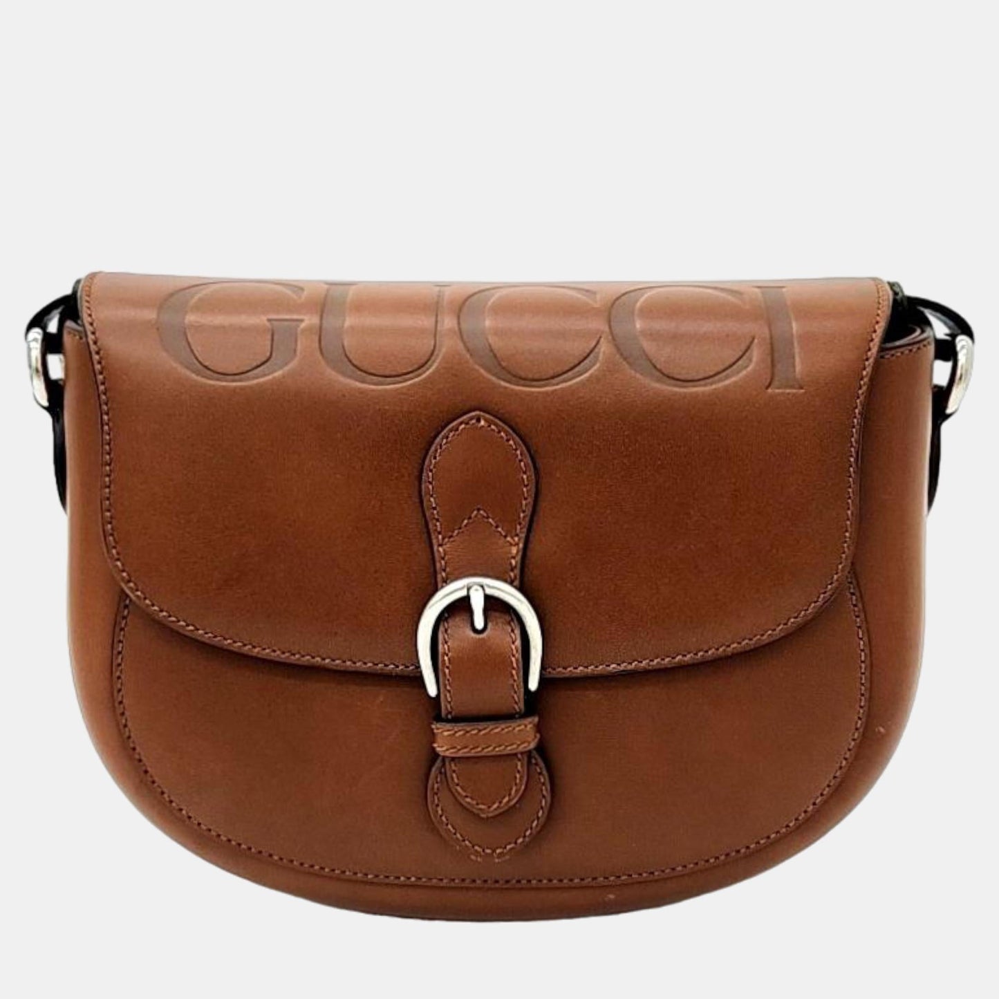 Luxury Gucci Trending 2025 Brown Leather Logo Shoulder Bag (679540)