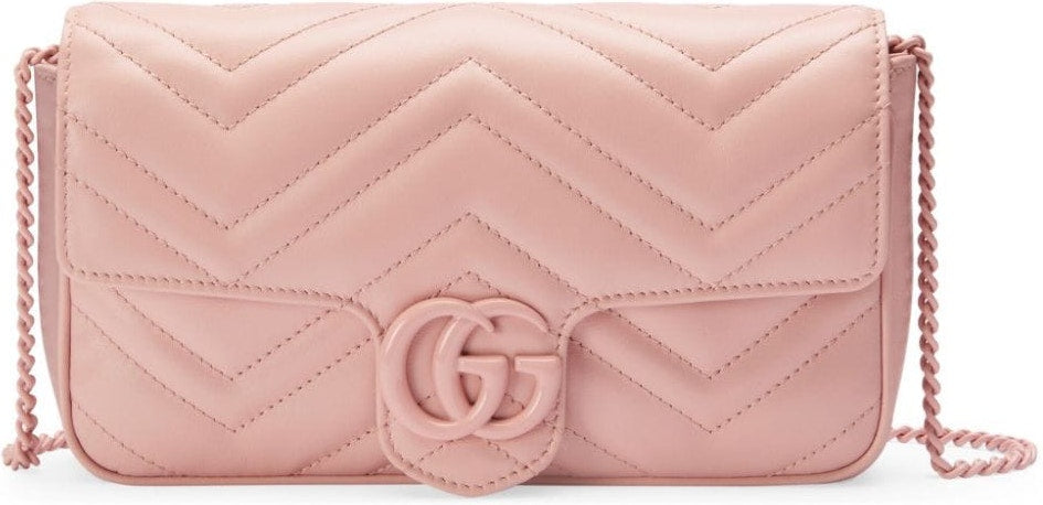Luxury Gucci Trending 2025 Women's Gg Marmont Quilted Leather Mini-Bag in Pink | 751526AACX5 Color 5945