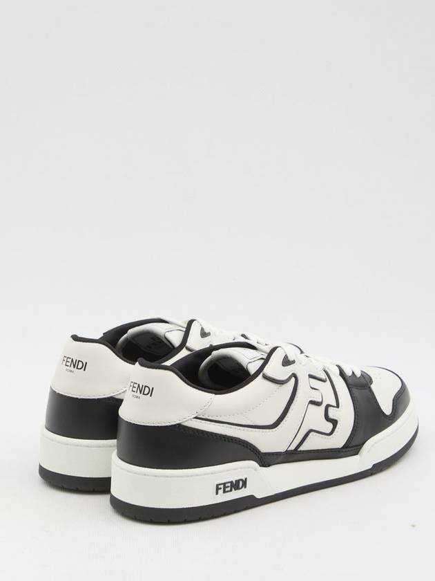 Luxury Fendi Match Low Top Sneakers Black