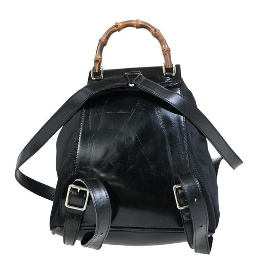 Luxury Gucci Trending 2025 Bamboo Canvas Backpack Bag ()