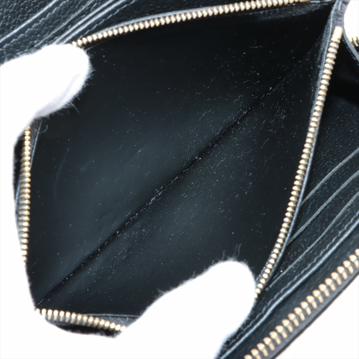 Louis Vuitton Bi-Color Monogram Implant Zippyr Wallet M80481 Noneir Cream Round Zipper Wallet