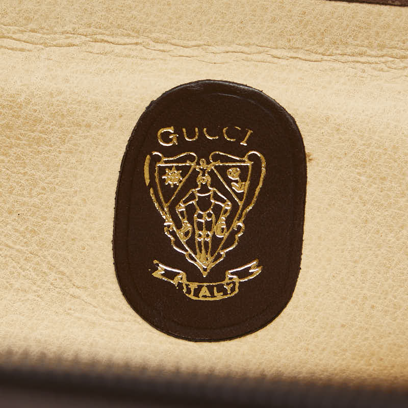 Gucci Leather Emblem Logo Briefcase