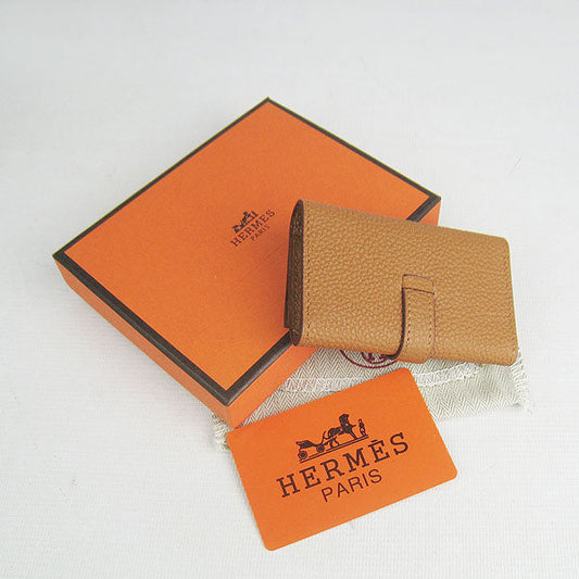 Luxury Hermes Wallet H022 Ladies Cow Leather Coffee