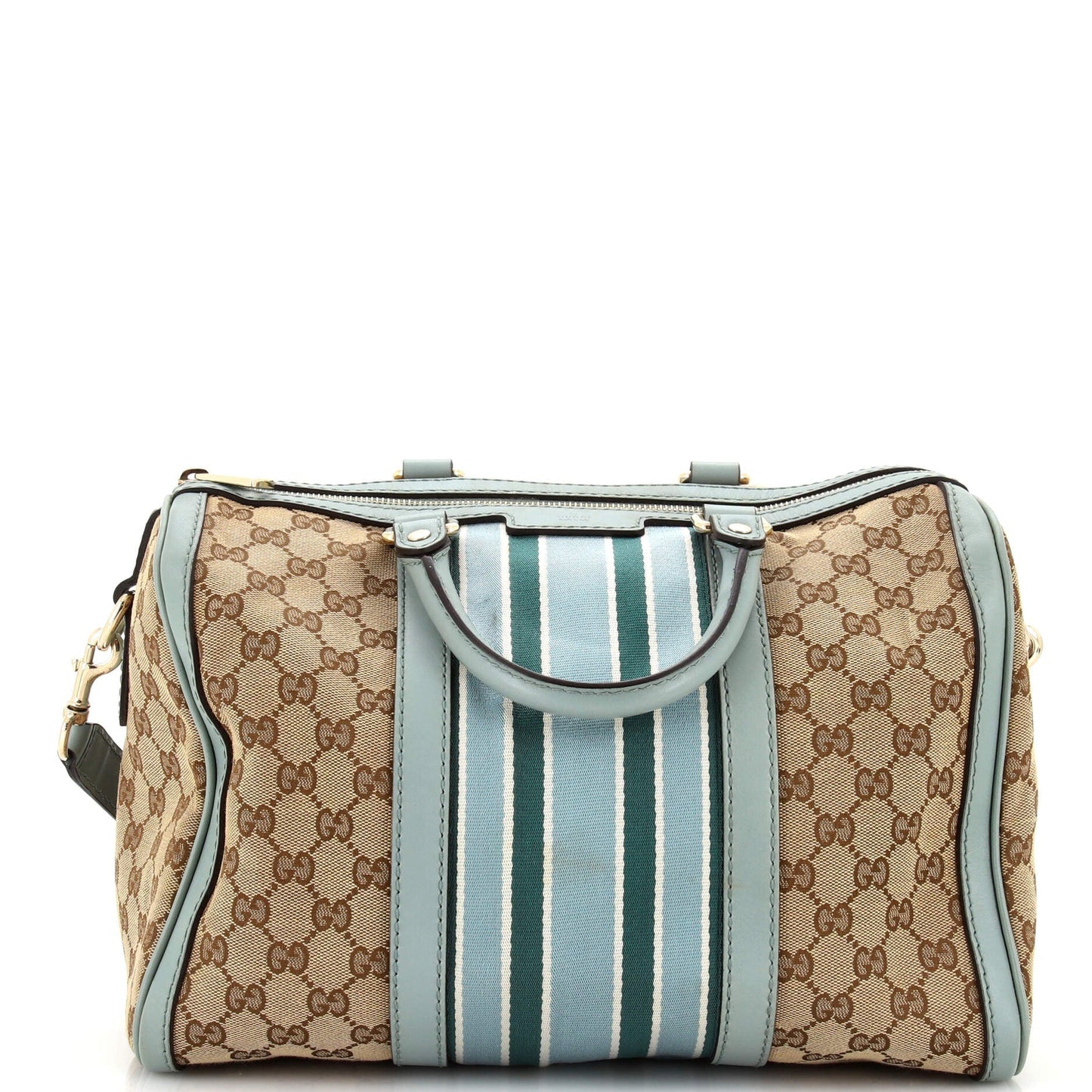 Luxury Gucci Trending 2025 Vintage Web Boston Bag GG Canvas Medium