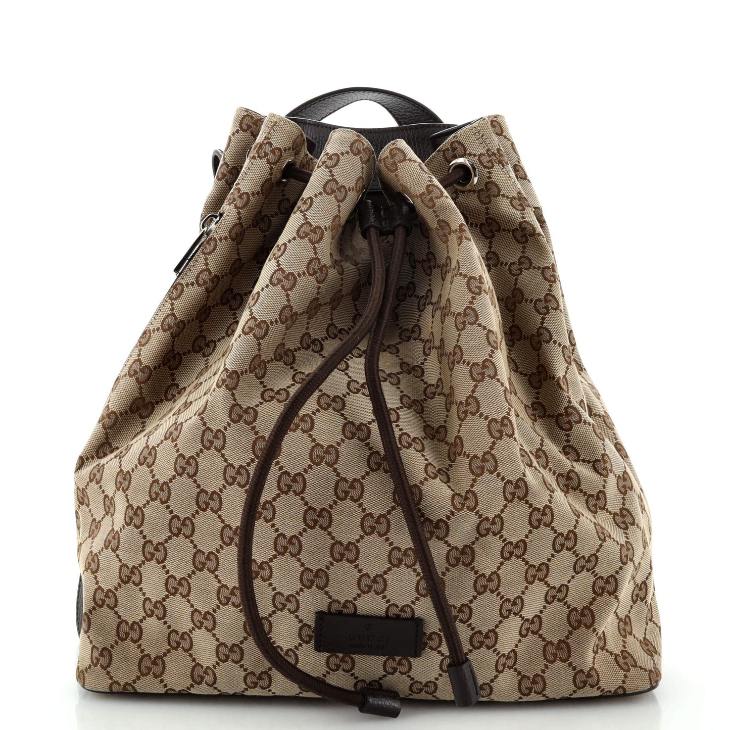 Luxury Gucci Trending 2025 Drawstring Backpack GG Canvas Medium