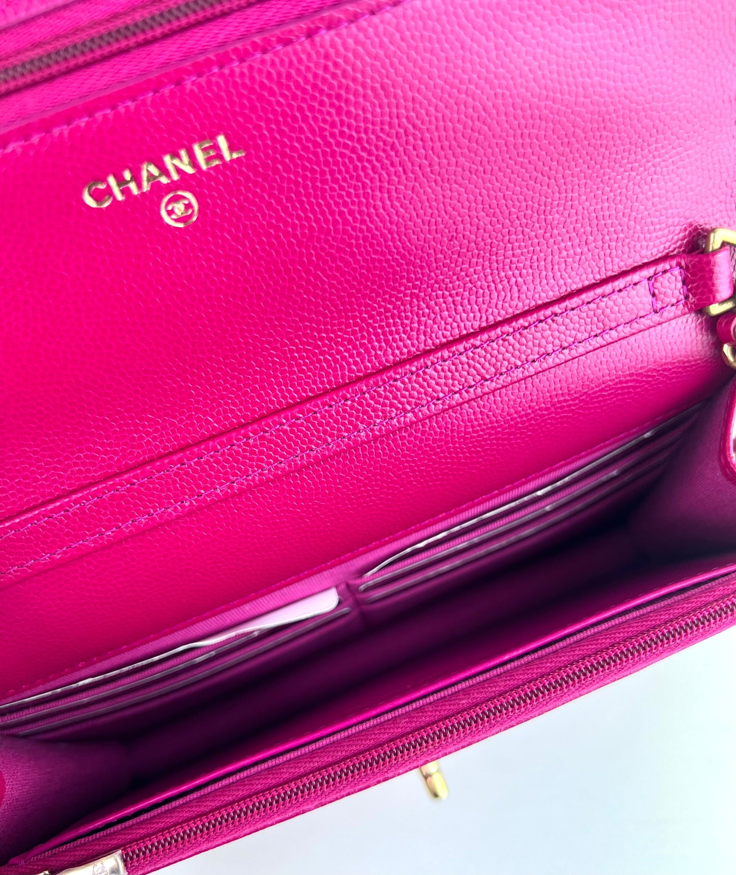 Chanel Chain bag Dark Pink with Gold hardware