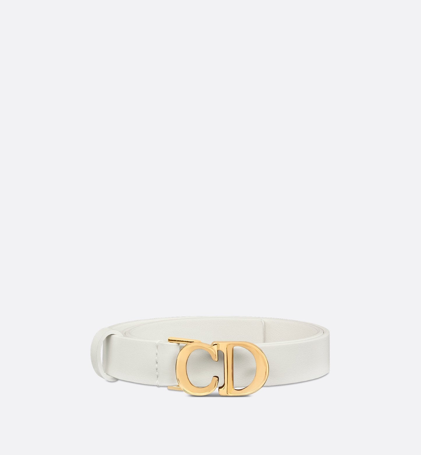 C Est Luxury Dior Belt Latte Smooth Calfskin 20 mm