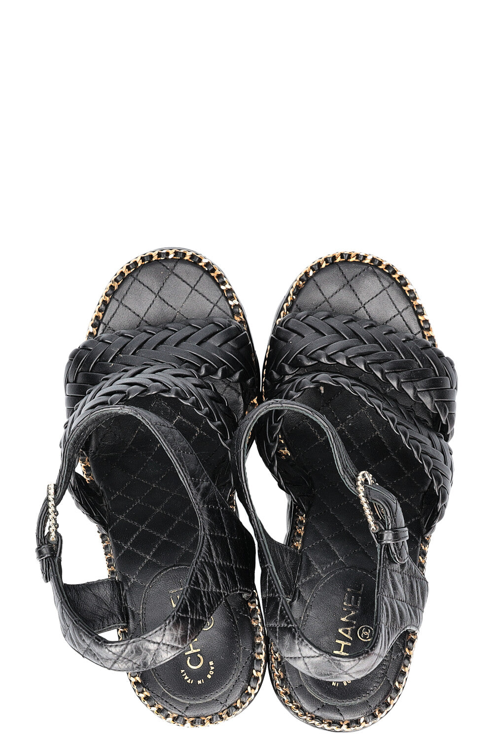 CHANEL Wedges Heels Black