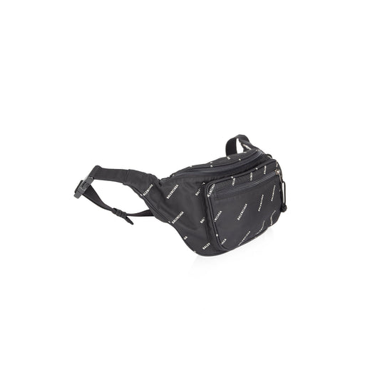 Balenciaga Allover Logo Explorer Belt Bag