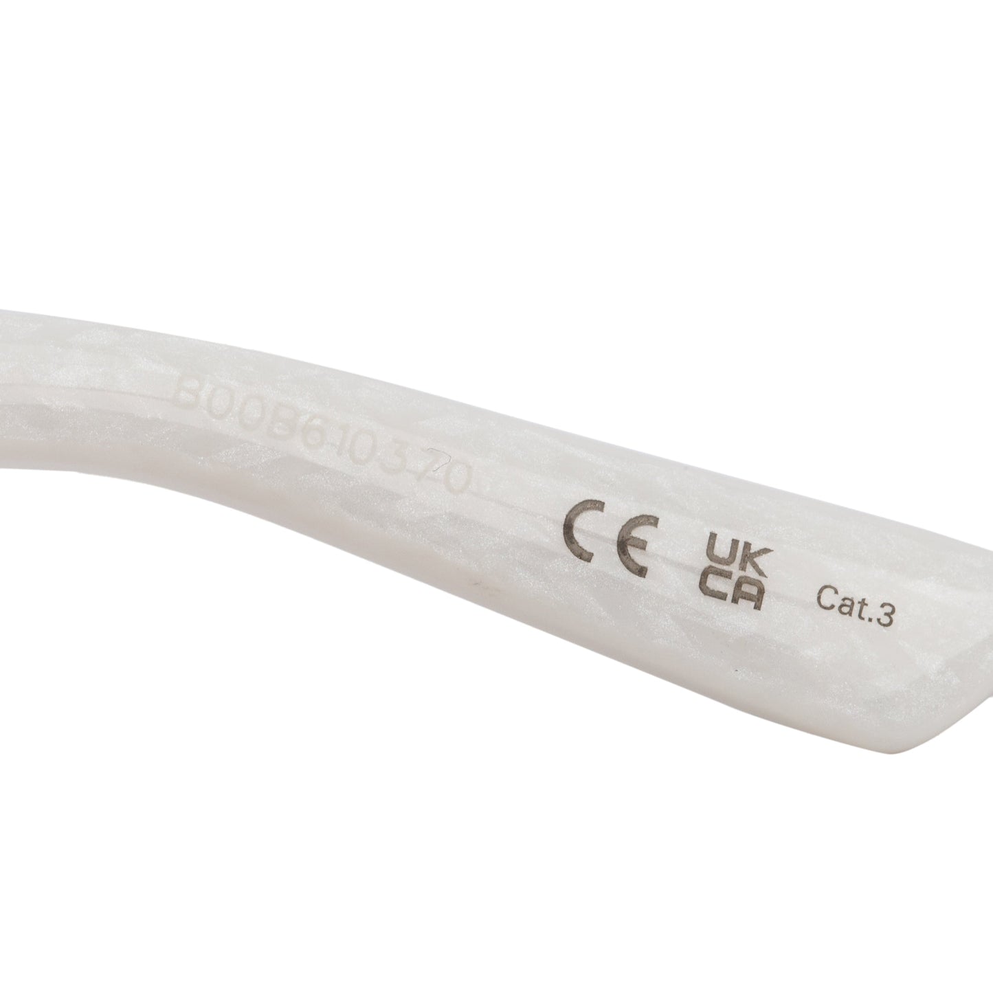 Balenciaga BB0237SA White Graphic Acetate Square Sunglasses