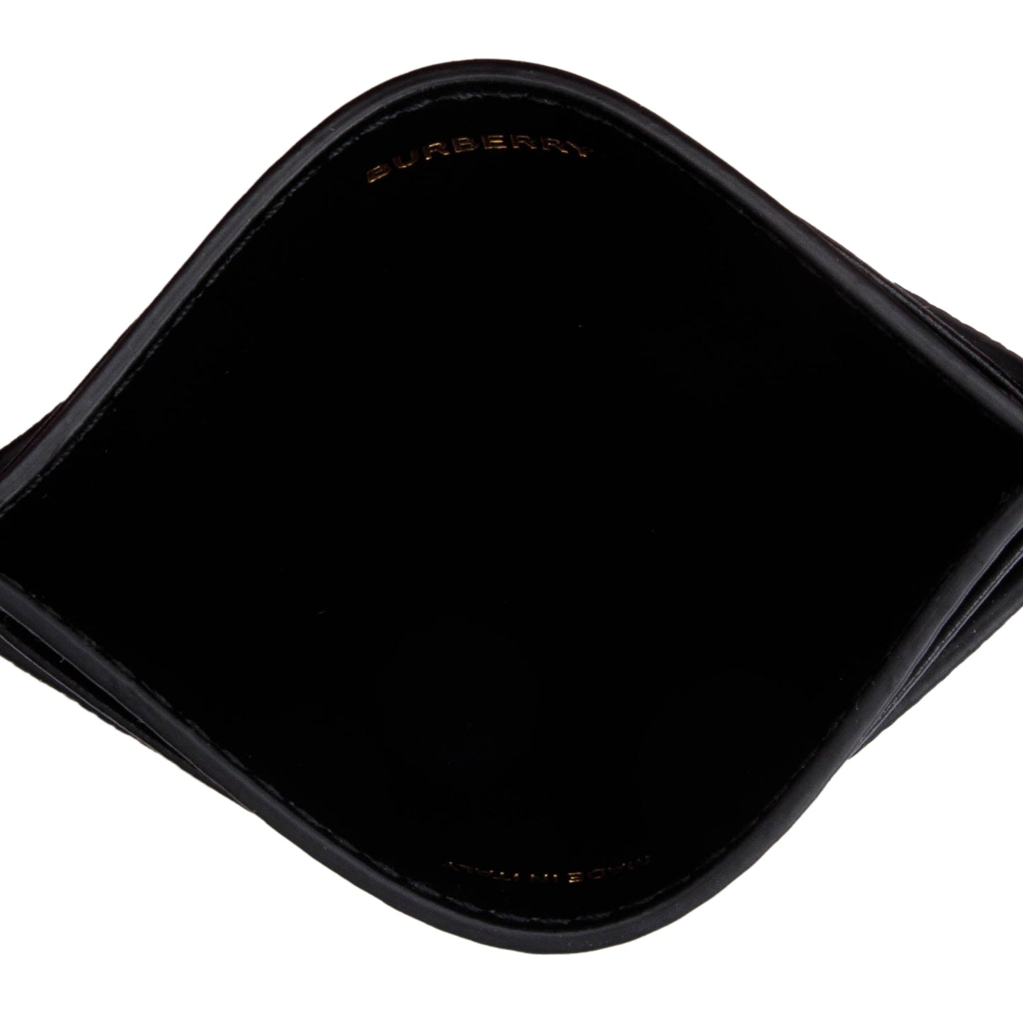 Burberry Black Leather TB Card Holder