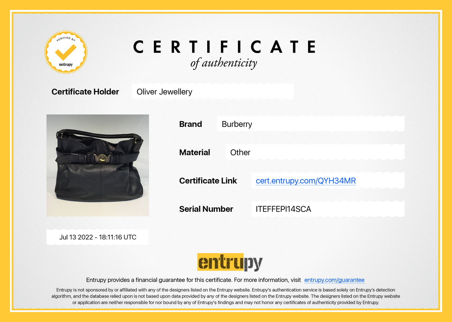Burberry Large Lambeth Leather Hobo