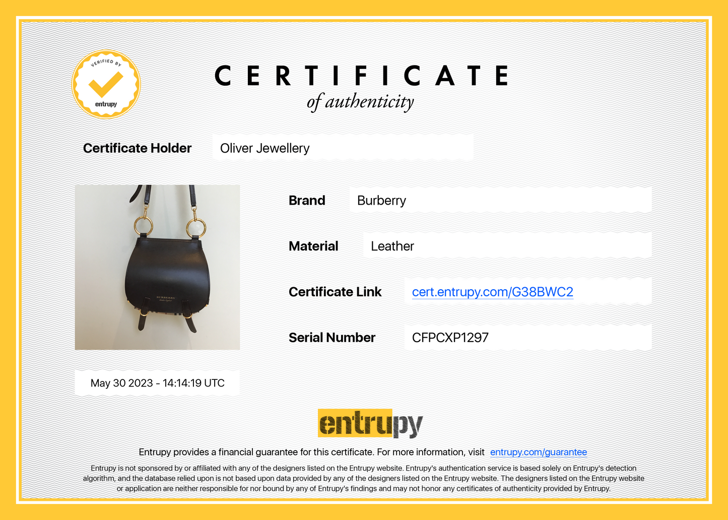 Burberry Large Leather & Haymarket Check Bridle Saddle Bag