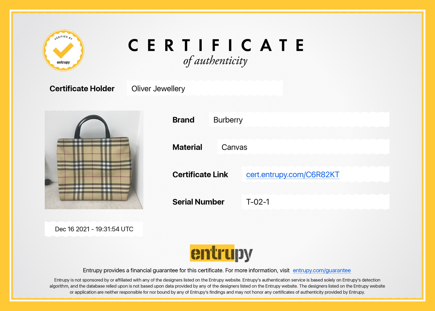 Burberry London Nova Check Tote