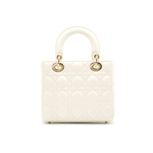 Luxury Dior Lady Luxury Dior medium Ecru GHW