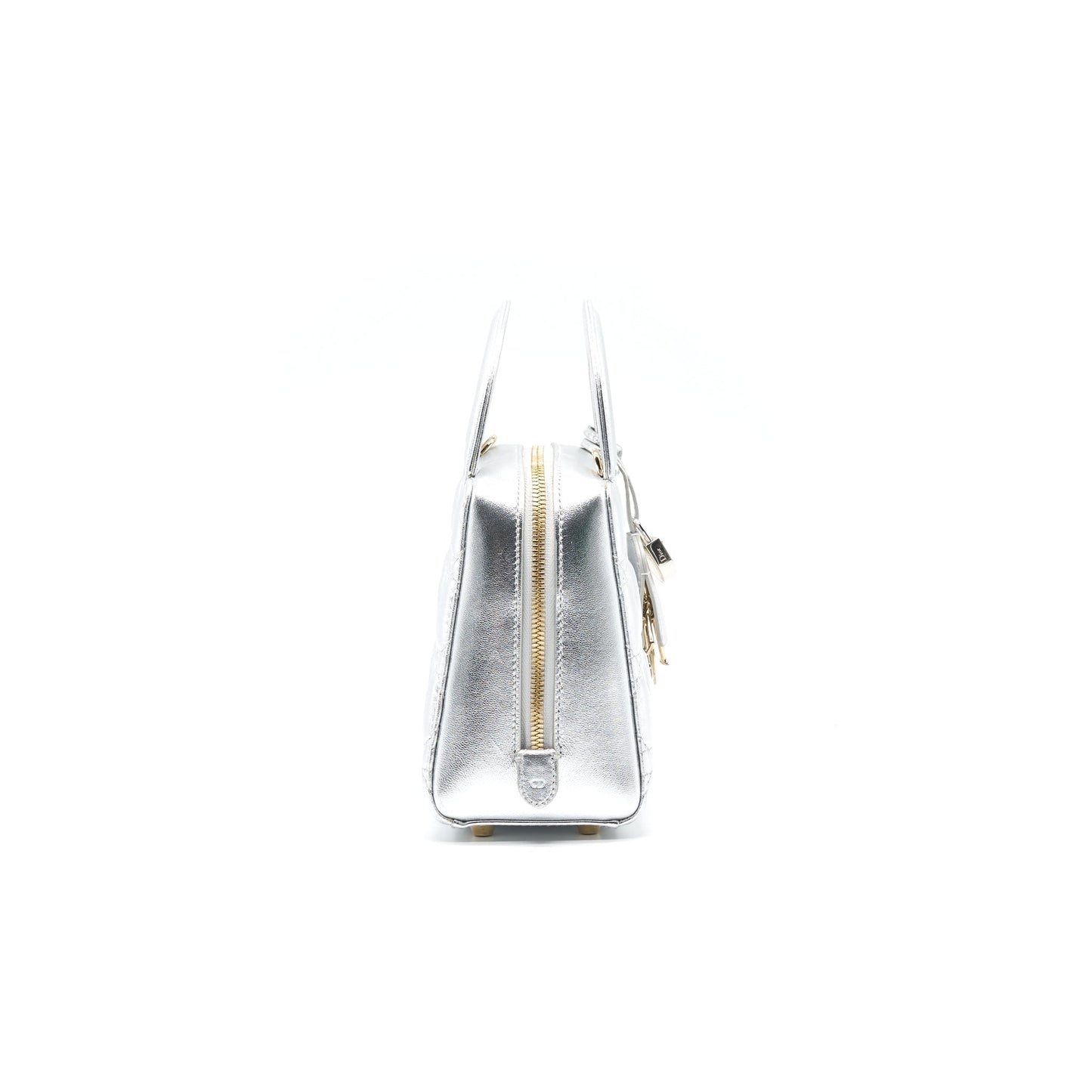 Luxury Dior Small Lily Tote Silver Lambskin GHW