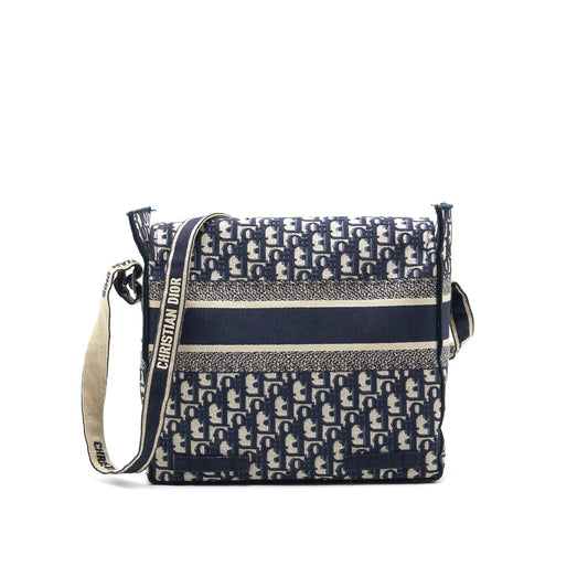 Luxury Dior Luxury Diorcamp Bag Blue Luxury Dior Oblique Embroidery