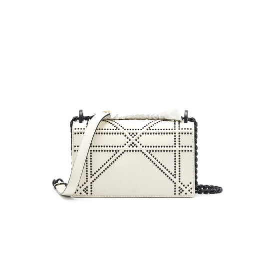Luxury Dior Small Luxury Diorama Bag Ultra Black White