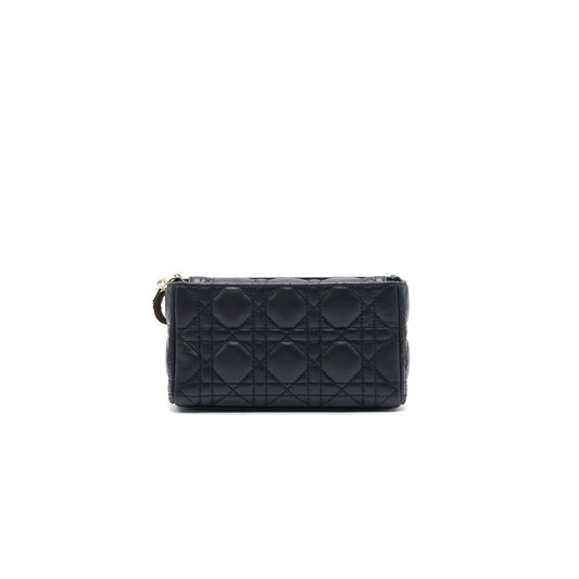 Luxury Dior Leather Mini crossbody Chain Bag Black GHW
