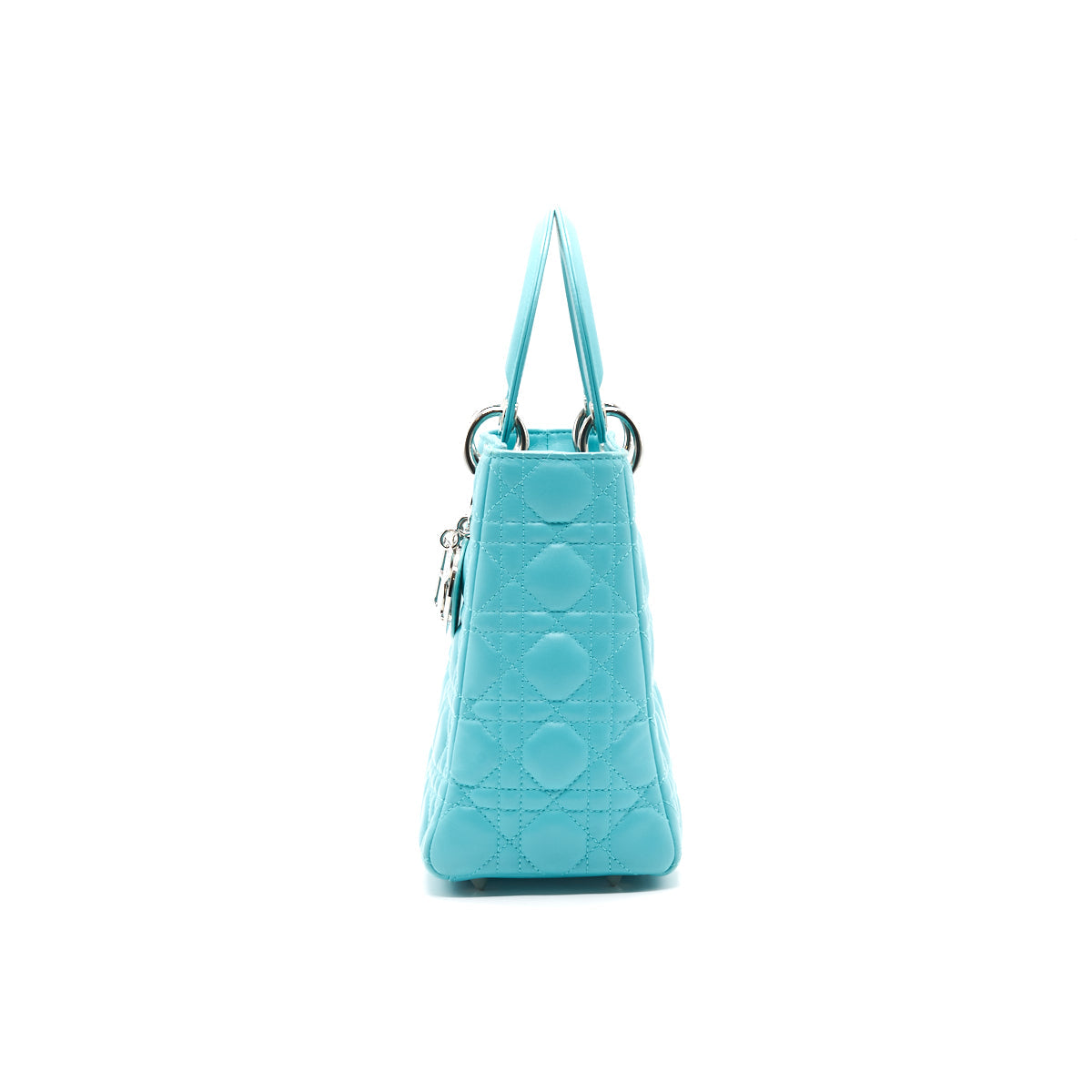 Luxury Dior Lady Luxury Dior Medium Lambskin Blue SHW