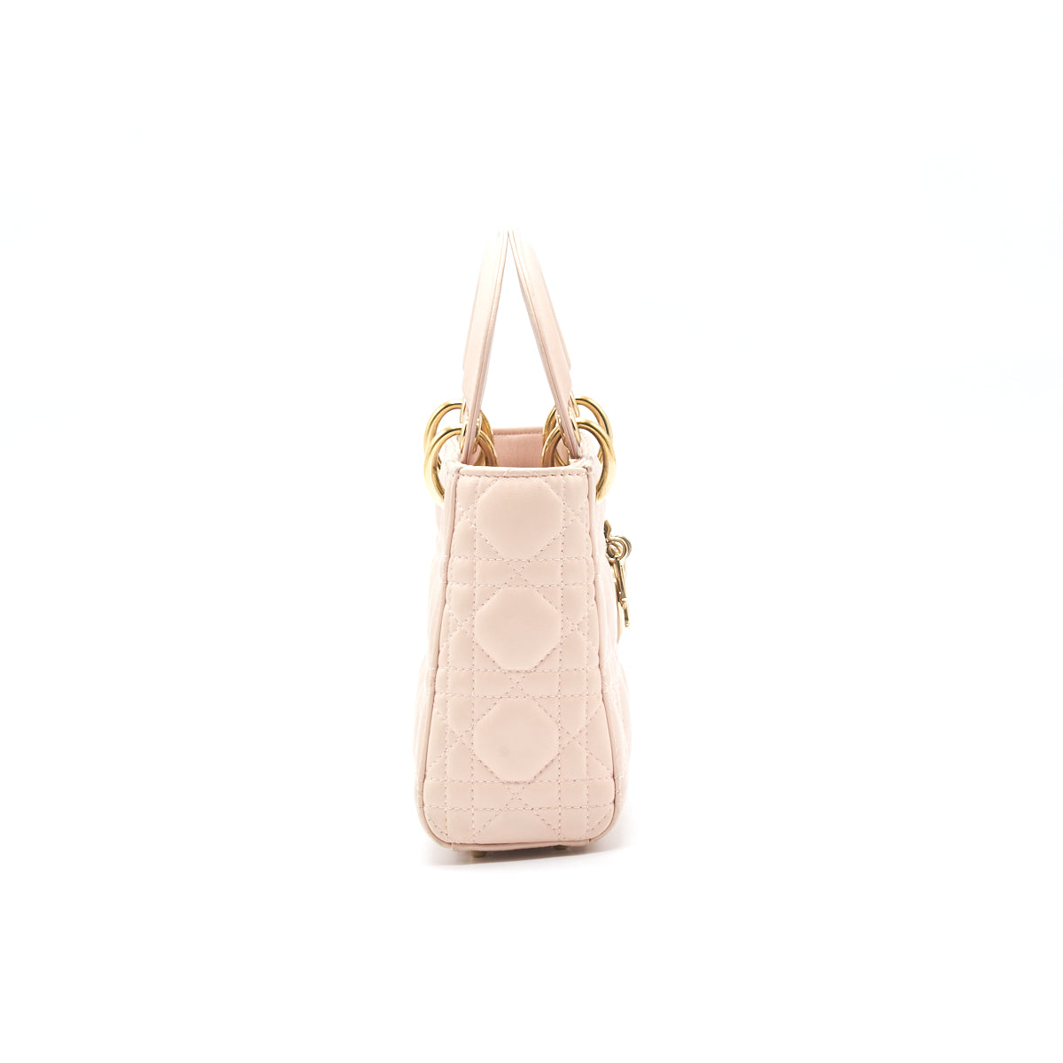 Luxury Dior Mini Lady Luxury Dior Lambskin Light Pink GHW
