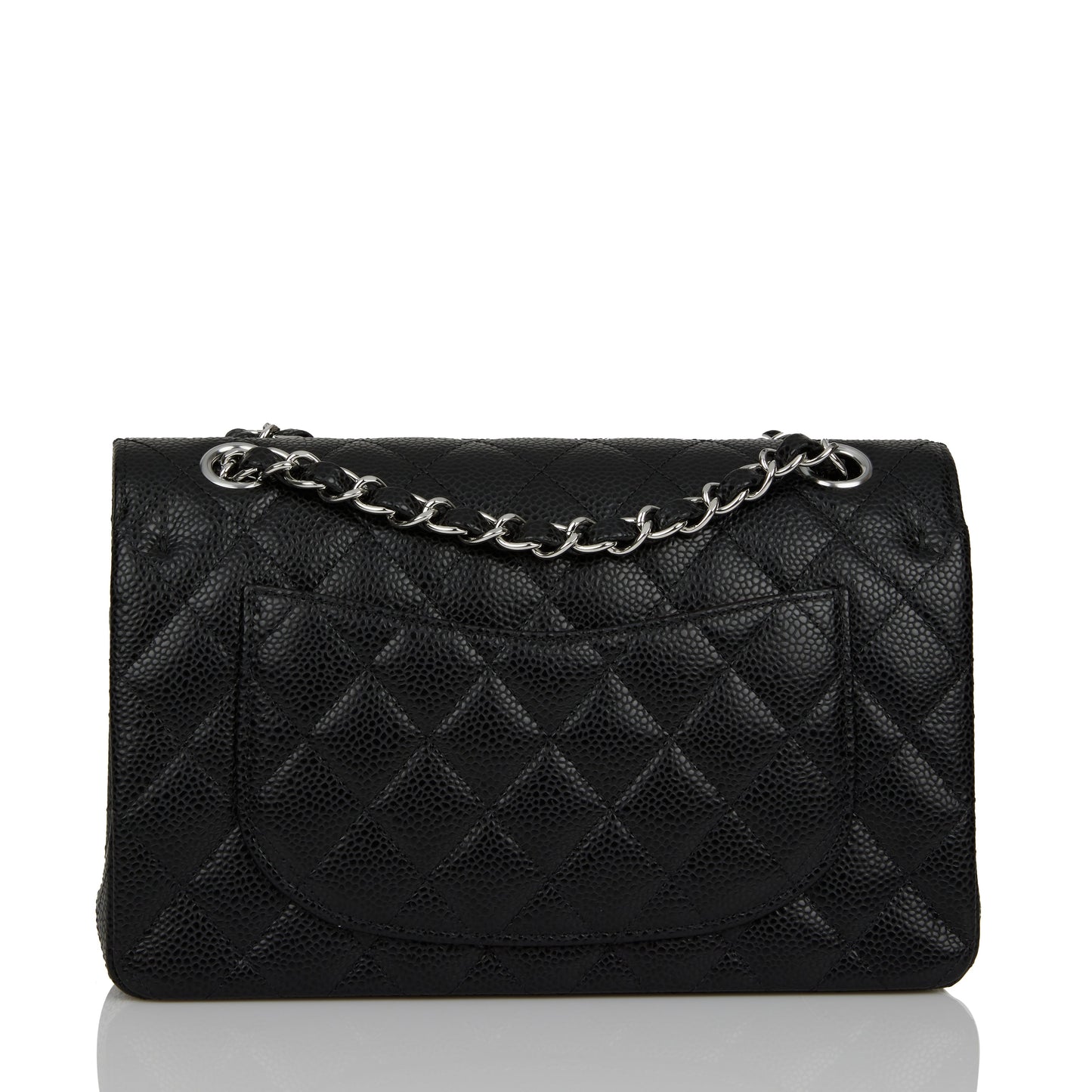 Chanel bag Small Classic Double Flap Black Caviar Silver Hardware