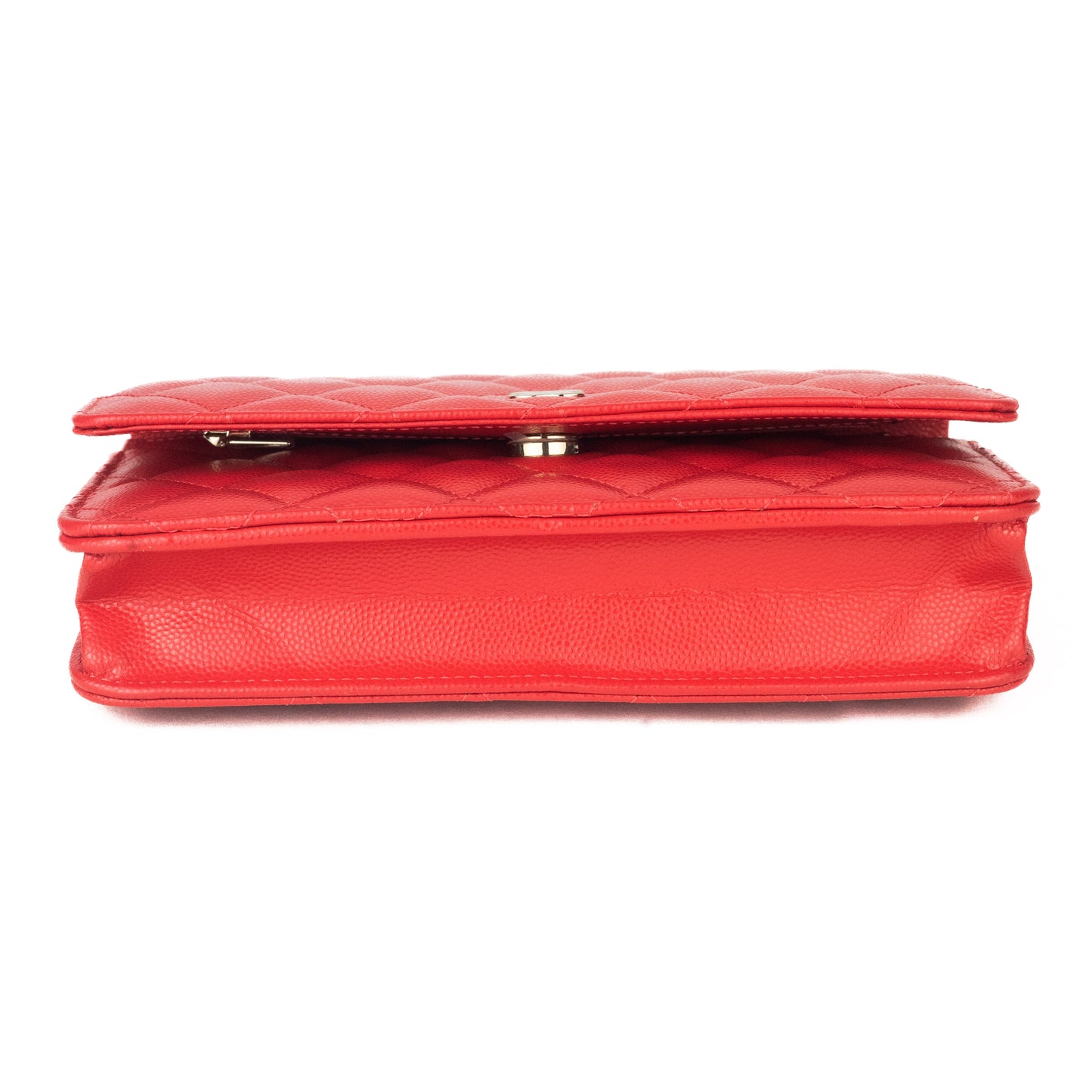 Chanel Classic Caviar on Chain red