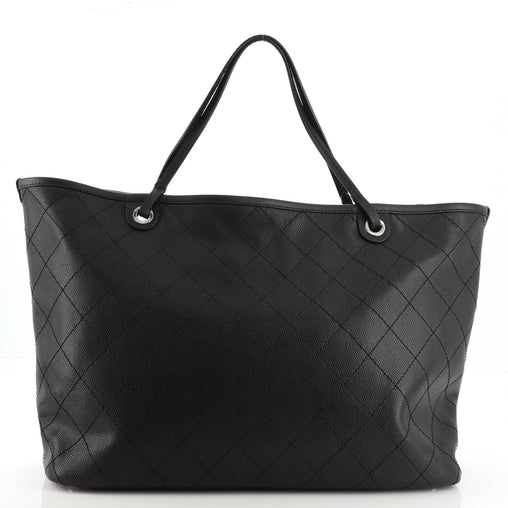 Luxury Chanel CAVIAR QUILTED LAMBSKIN FEVER XL TOTE BAG
