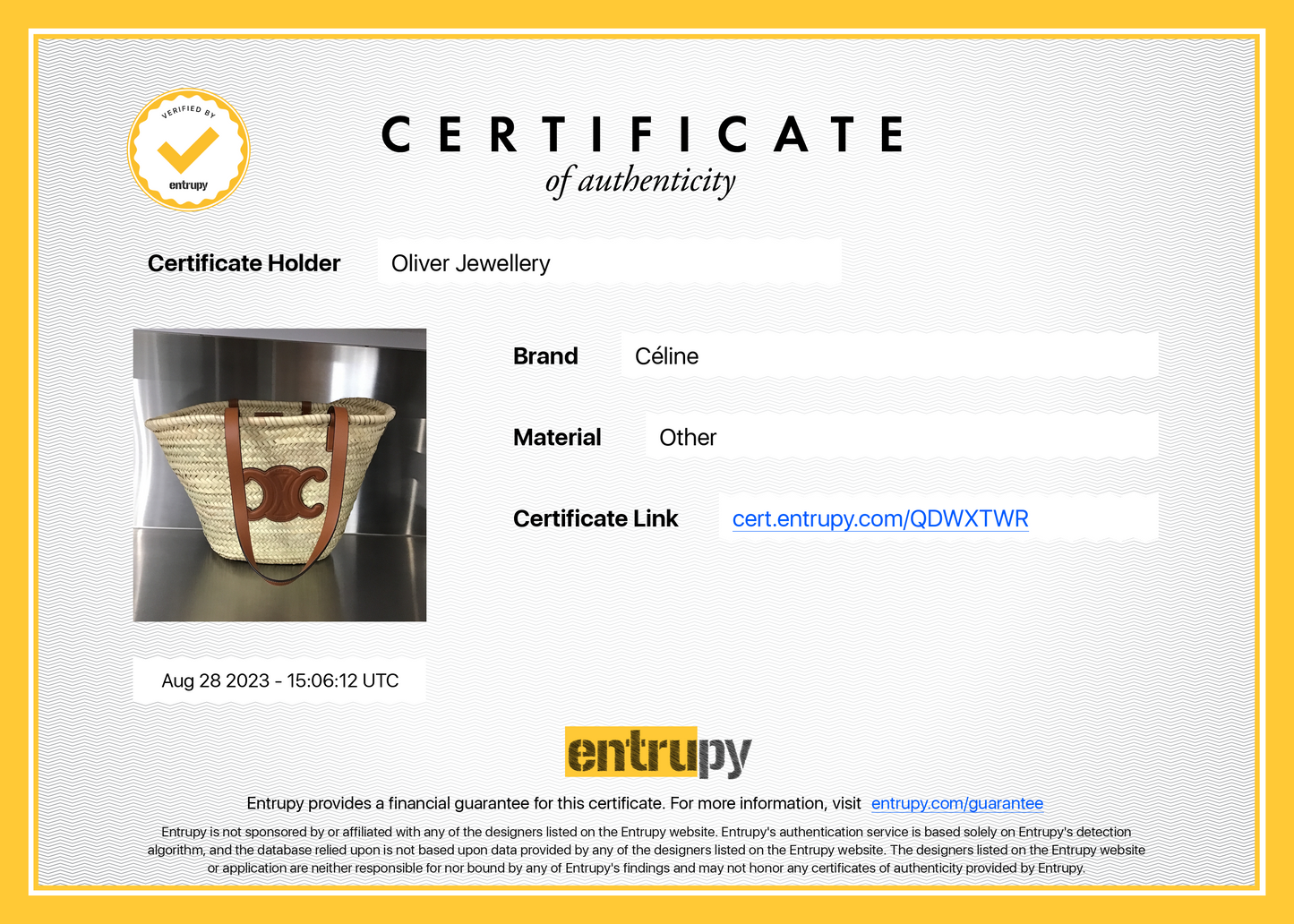 Celine 2021 Neutral Raffia Large Triomphe Panier Tote
