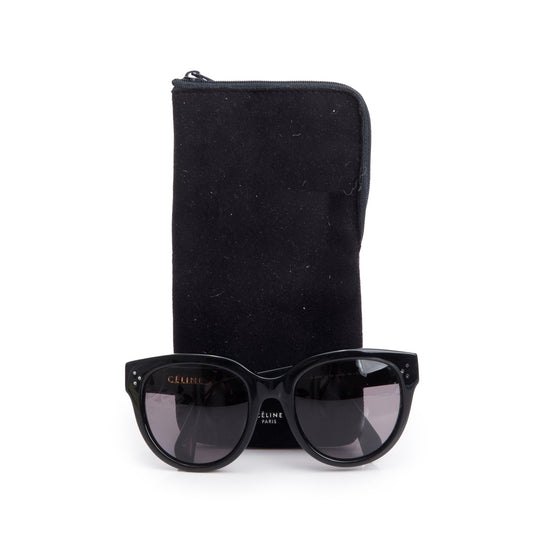 Celine CL 41755 Black Acetate Audrey Sunglasses