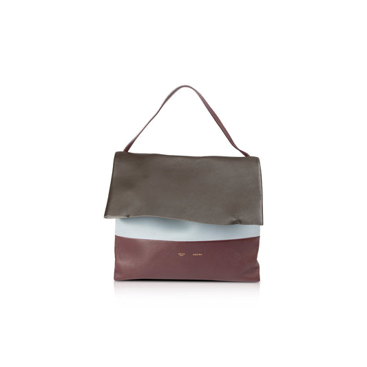 Celine Tricolor All Soft Shoulder Tote