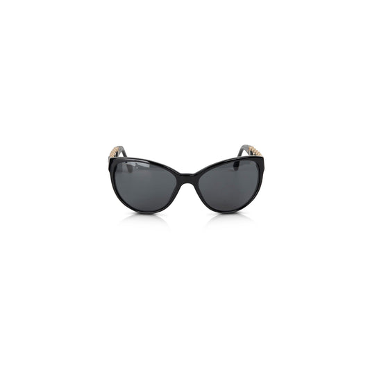 Chanel 2021 Chain-Link & Leather Sunglasses