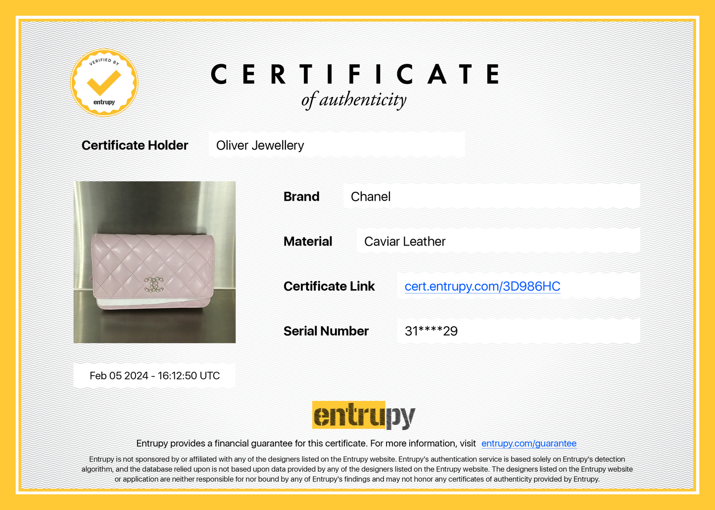 Chanel 2021 Pink Caviar Leather Coco Candy Wallet on Chain