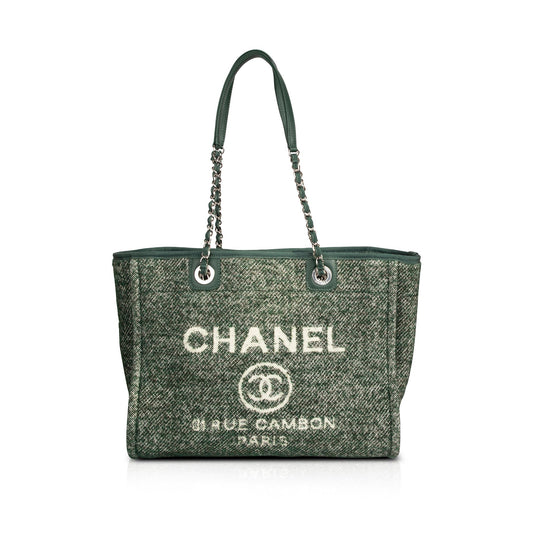 Chanel 2022 Tweed Small Deauville Tote