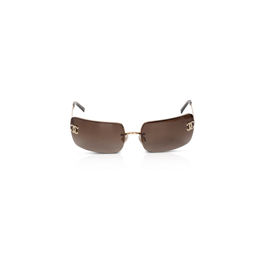 Chanel 4104-B Crystal CC Logo Sunglasses