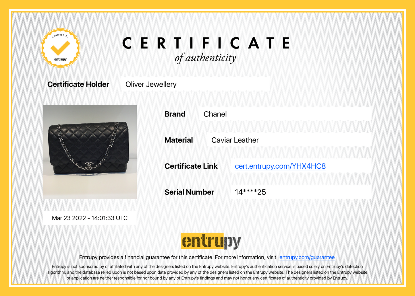Chanel Black Caviar Classic Maxi Double Flap Bag
