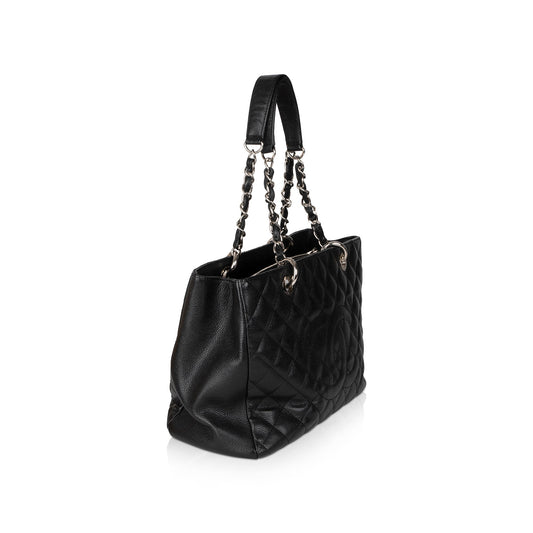 Chanel Black Caviar Leather Grand Shopping Tote (GST)