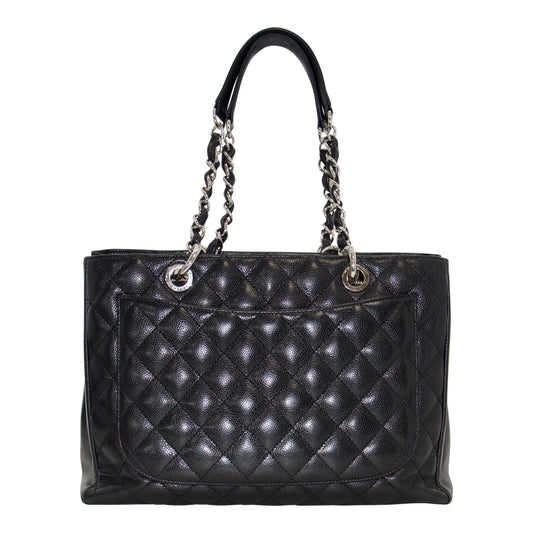 Chanel Black Caviar Leather Grand Shopping Tote (GST)