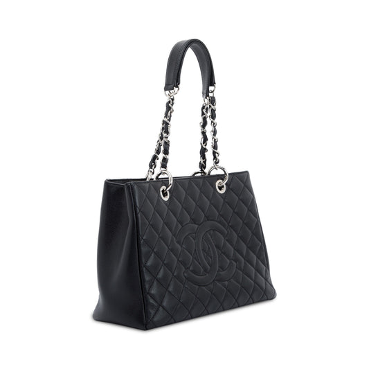 Chanel Black Caviar Leather Grand Shopping Tote (GST)