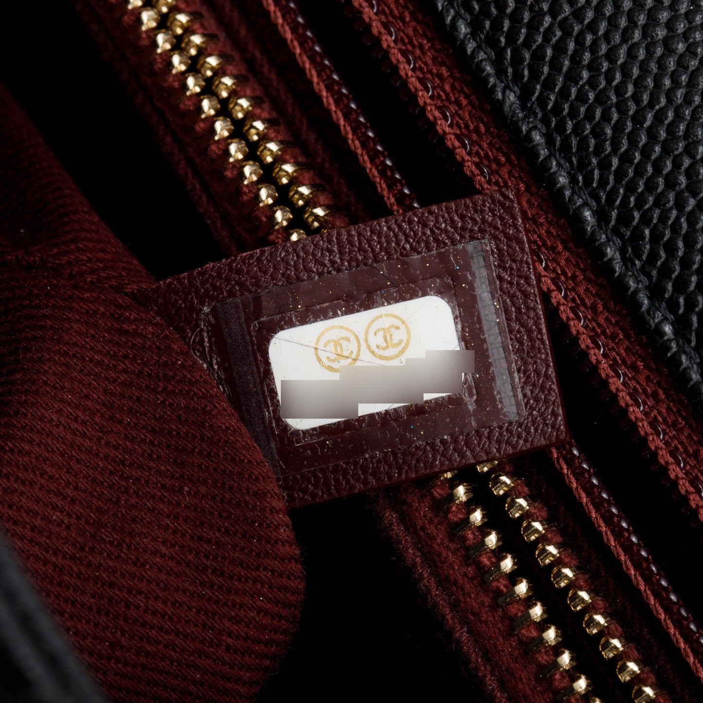 Chanel Black Quilted Caviar Leather Medium Coco Handle Bag