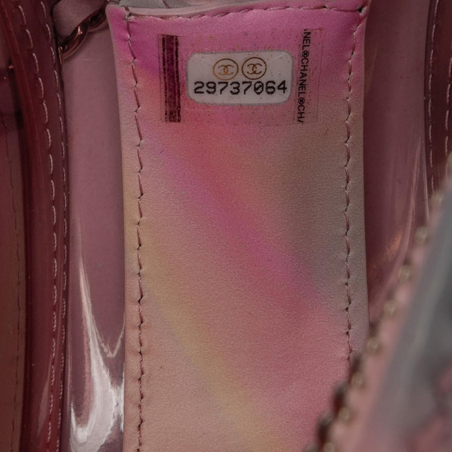 Chanel CC Filigree Transparent Round Crossbody (SHG-5scbX0)