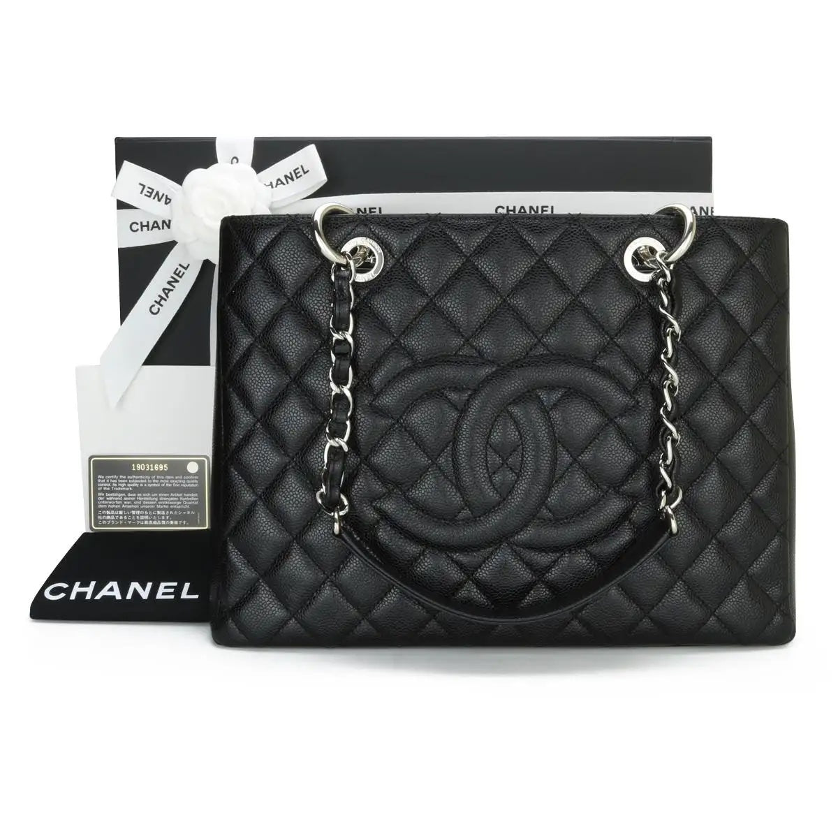 Luxury Chanel CAVIAR QUILTED LEATHER GST TOTE BAG