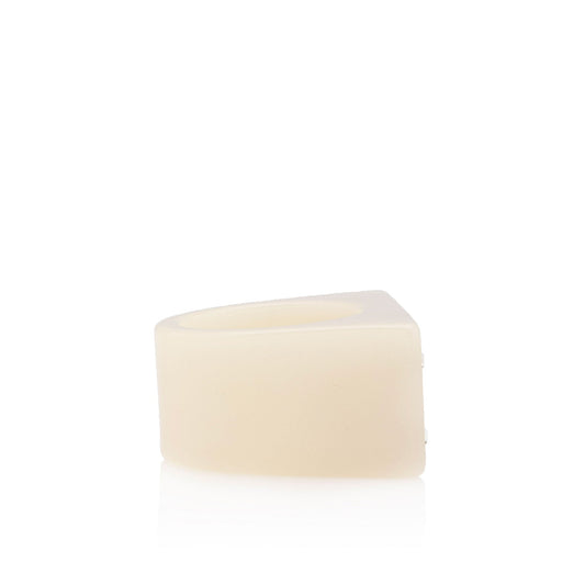 Chanel Resin Crystal Baguette CC Ring - Size 7