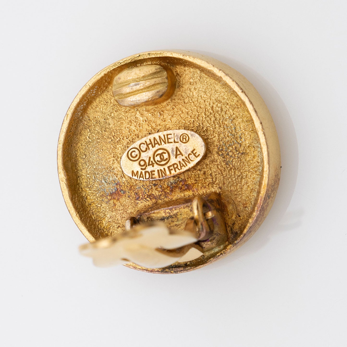 Chanel Vintage CC Clip On Earrings