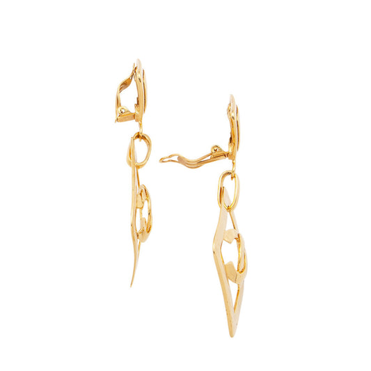 Chanel Vintage CC Drop Clip On Earrings (SHF-BsvAjg)
