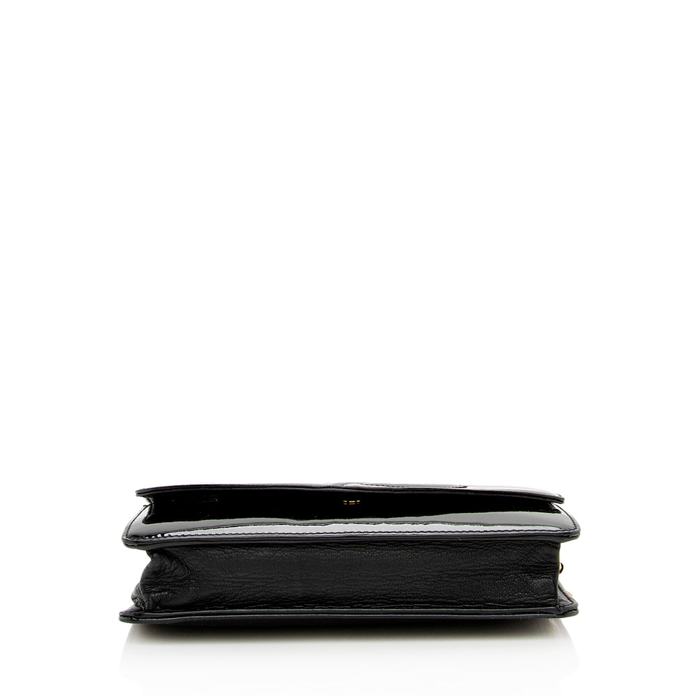 Luxury Chanel Vintage Patent Leather Timeless Wallet on Chain Bag (SHF-16127)