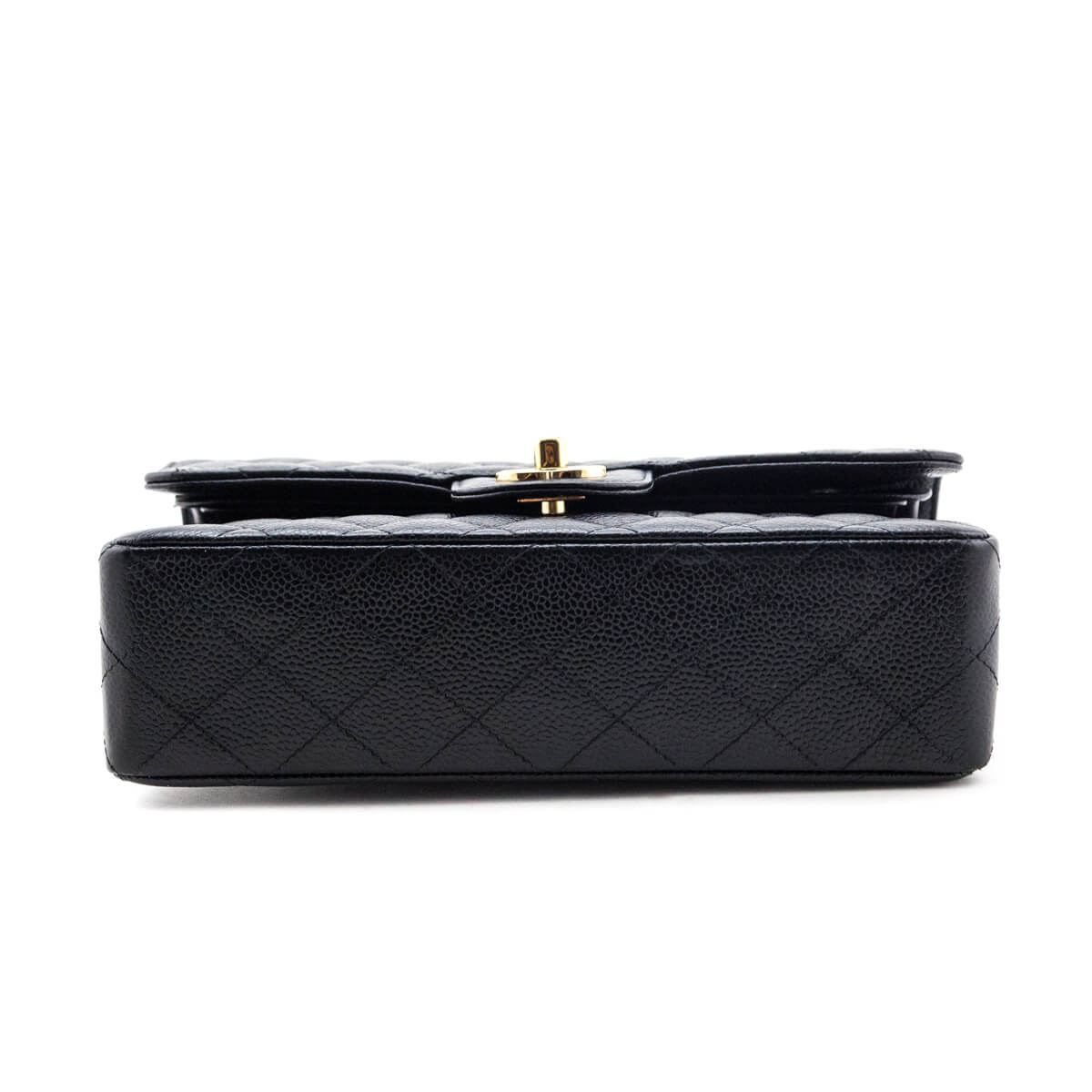 Chanel Black Caviar Quilted Small Double Flap Bag