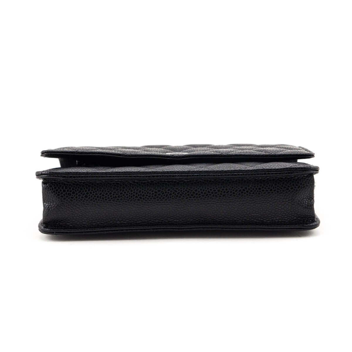 Chanel Black Caviar Quilted Wallet On Chain