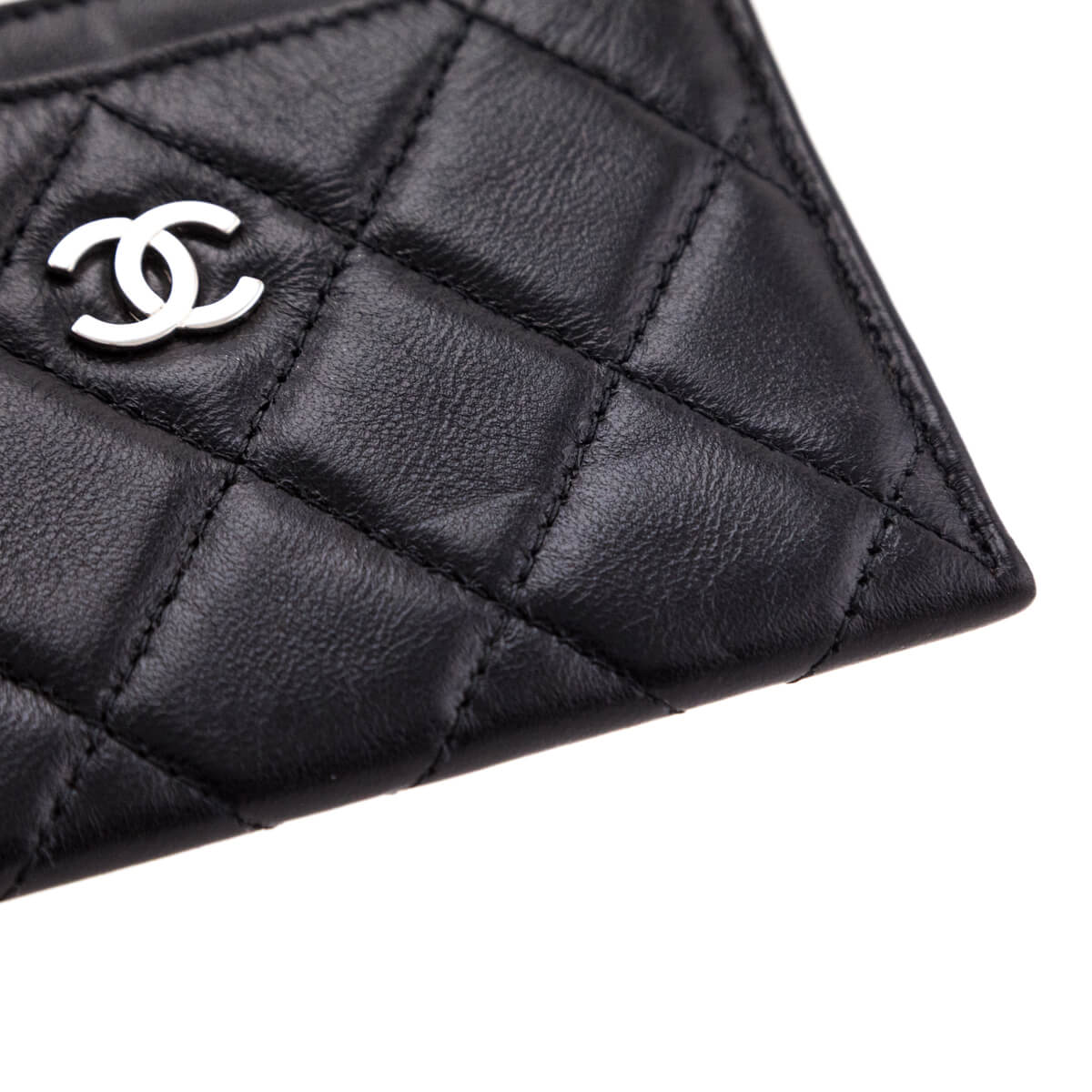 Chanel Black Lambskin Card Holder
