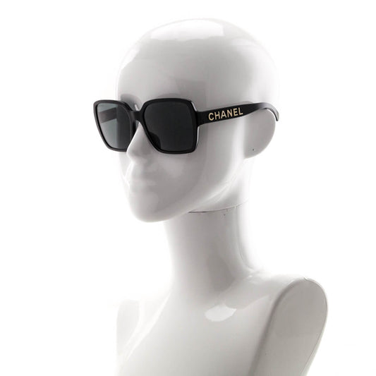 Chanel Black Square Tinted Sunglasses